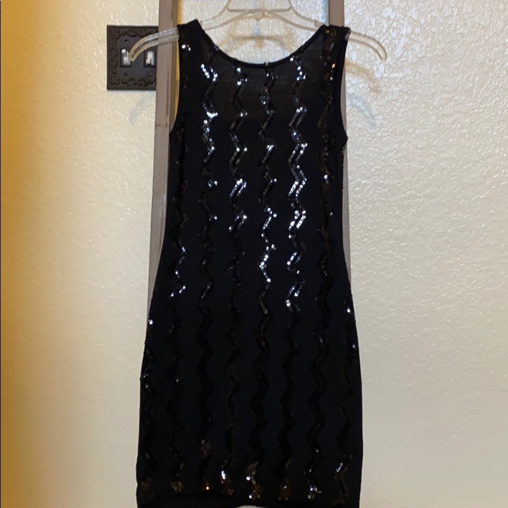LBD sequined chevron